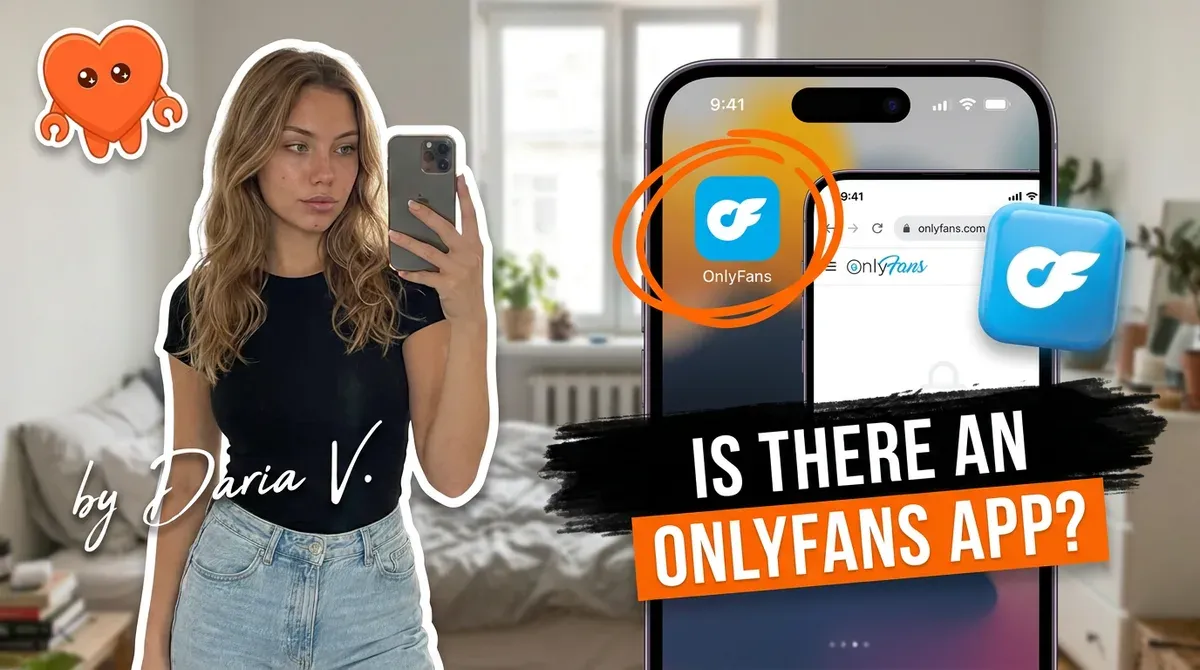 A creator using the OnlyFans web app added to her phone home screen