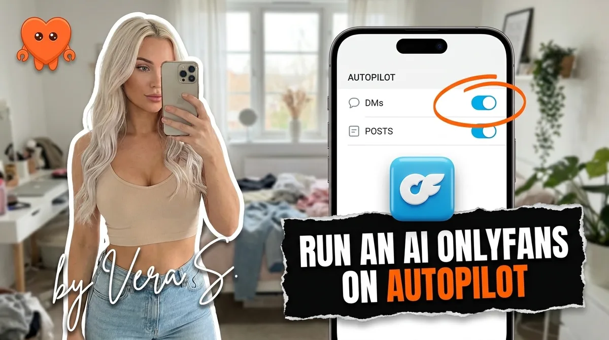 An AI OnlyFans account running on autopilot from a laptop
