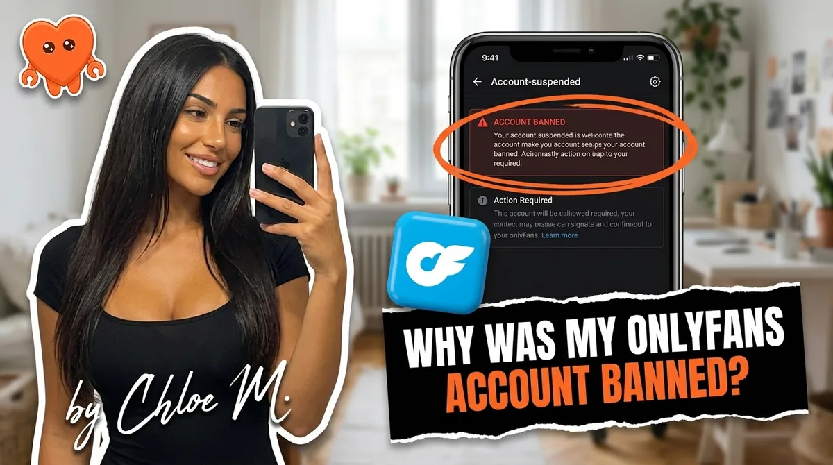 A creator reviewing OnlyFans account safety settings on her own laptop