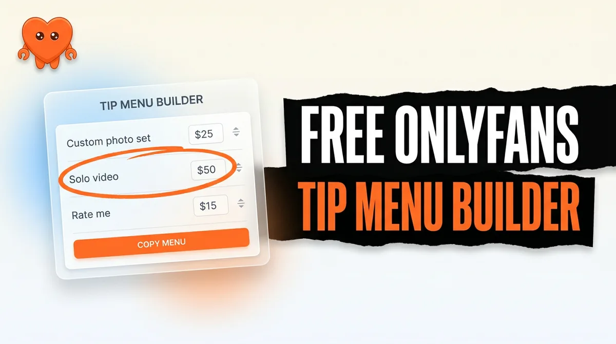 OnlyFans Tip Menu Builder